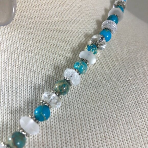 Smoky Chalcedony Necklace & Earring Set - Picture 5 of 7